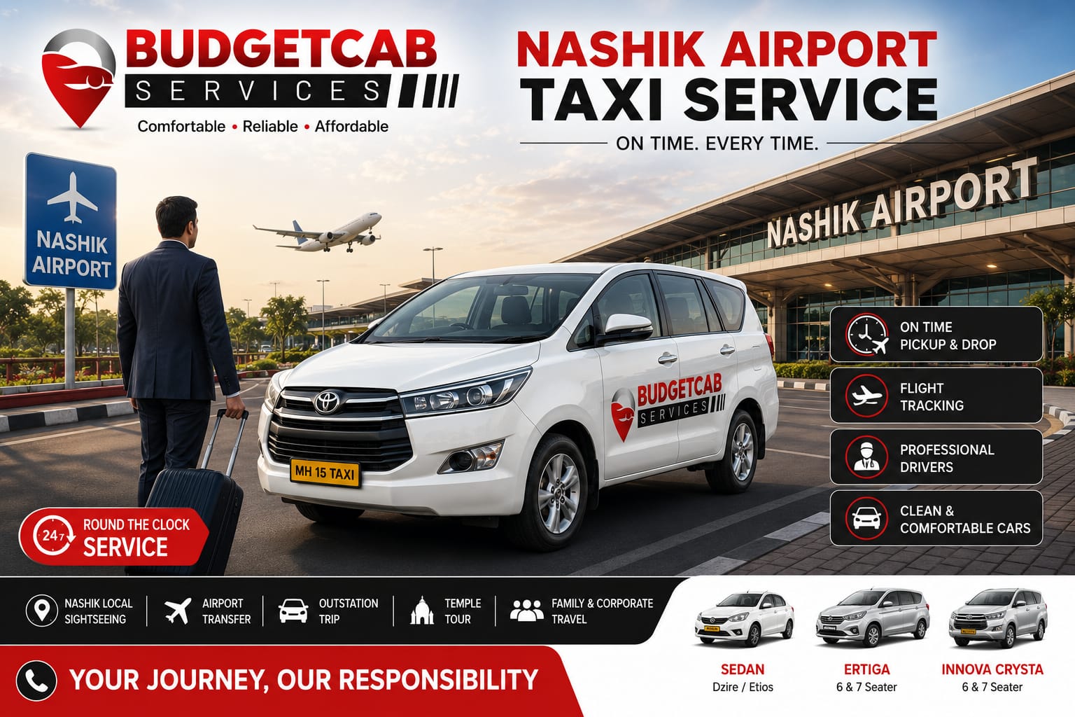 Nashik Airport Taxi pickup service
