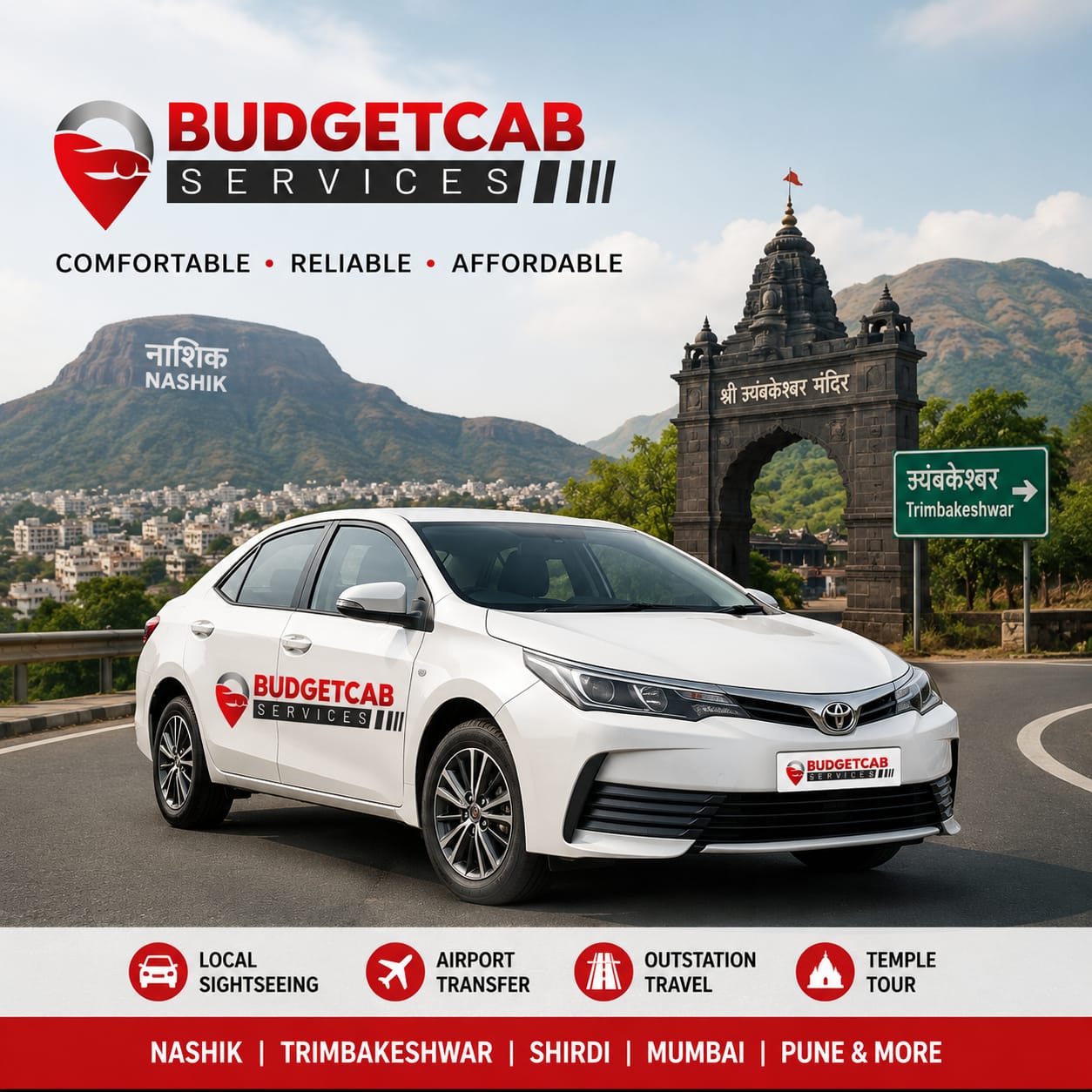 Nashik Taxi Service by Budget Cab Services