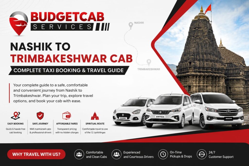 Nashik to Trimbakeshwar Cab for comfortable temple travel