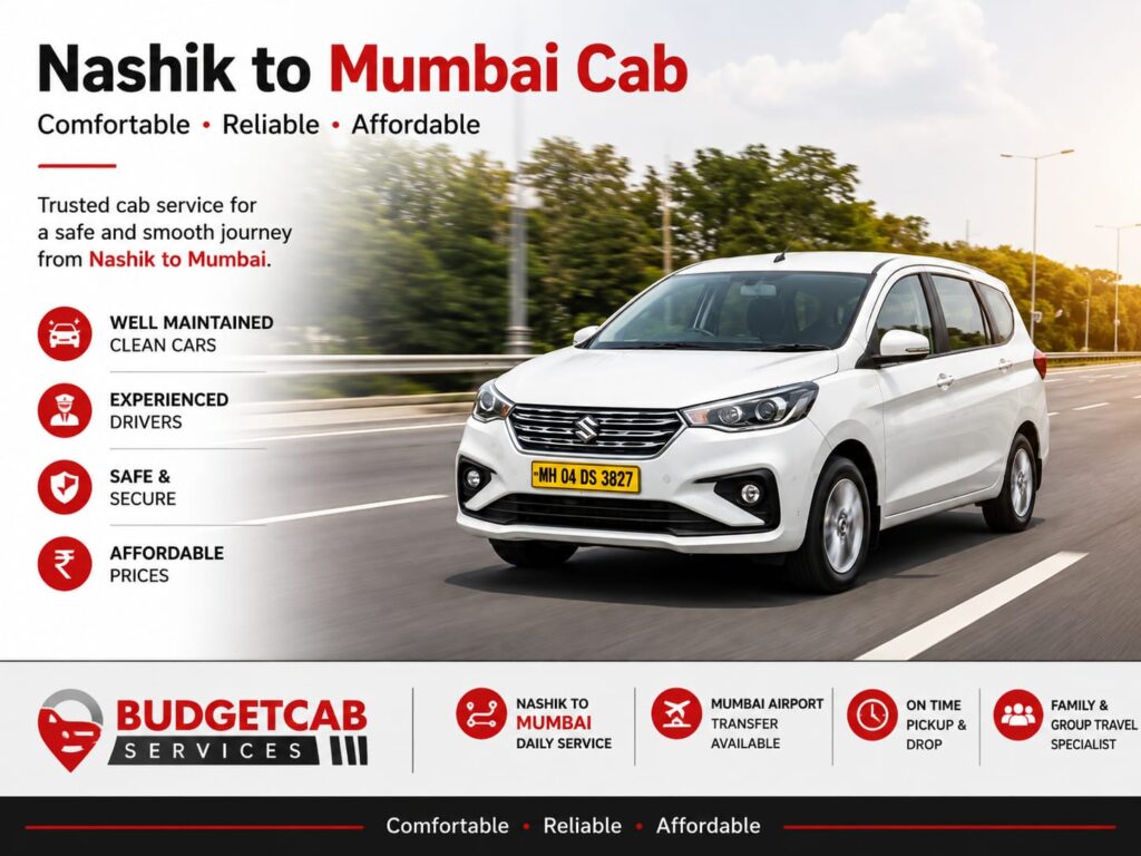 Outstation cab service from Nashik to Mumbai and Pune