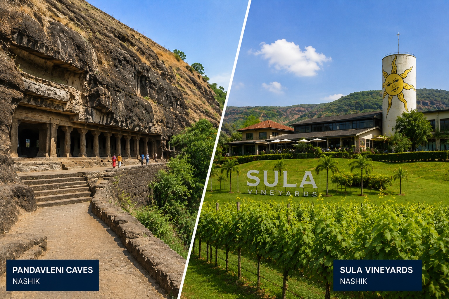 Pandavleni Caves and Sula Vineyards Nashik