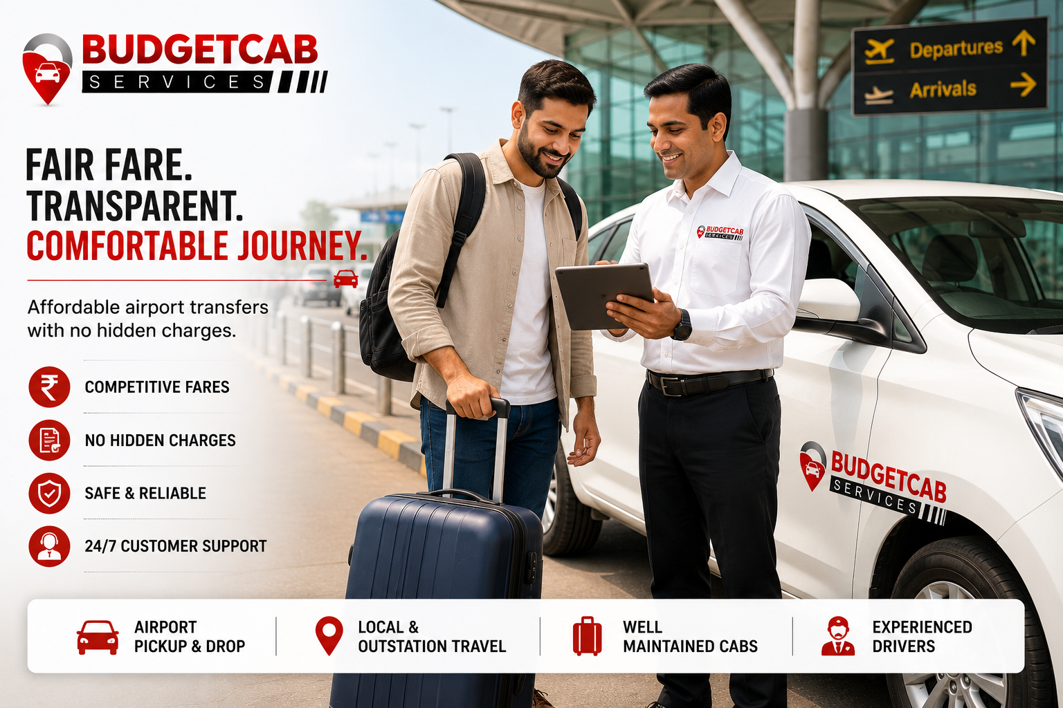 Nashik Airport taxi fare and affordable airport transfer with Budget Cab Services