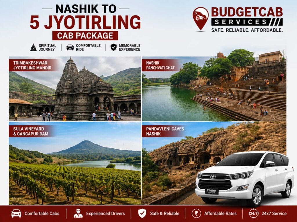 Nashik to 5 Jyotirling Cab Package