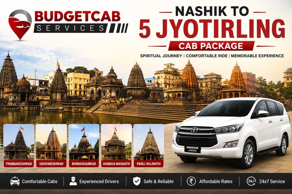 Nashik to 5 Jyotirling Cab Package