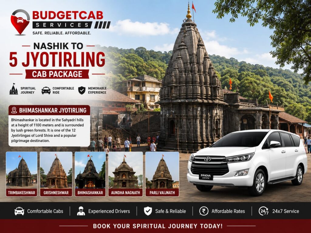 Nashik to 5 Jyotirling Cab Package