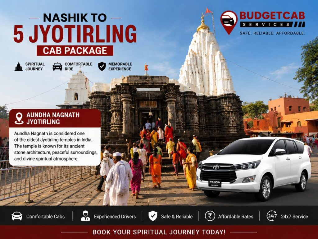 Nashik to 5 Jyotirling Cab Package