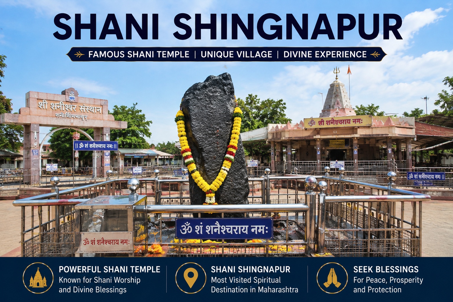 Shani Shingnapur Darshan during Nashik to 3 Jyotirlinga trip