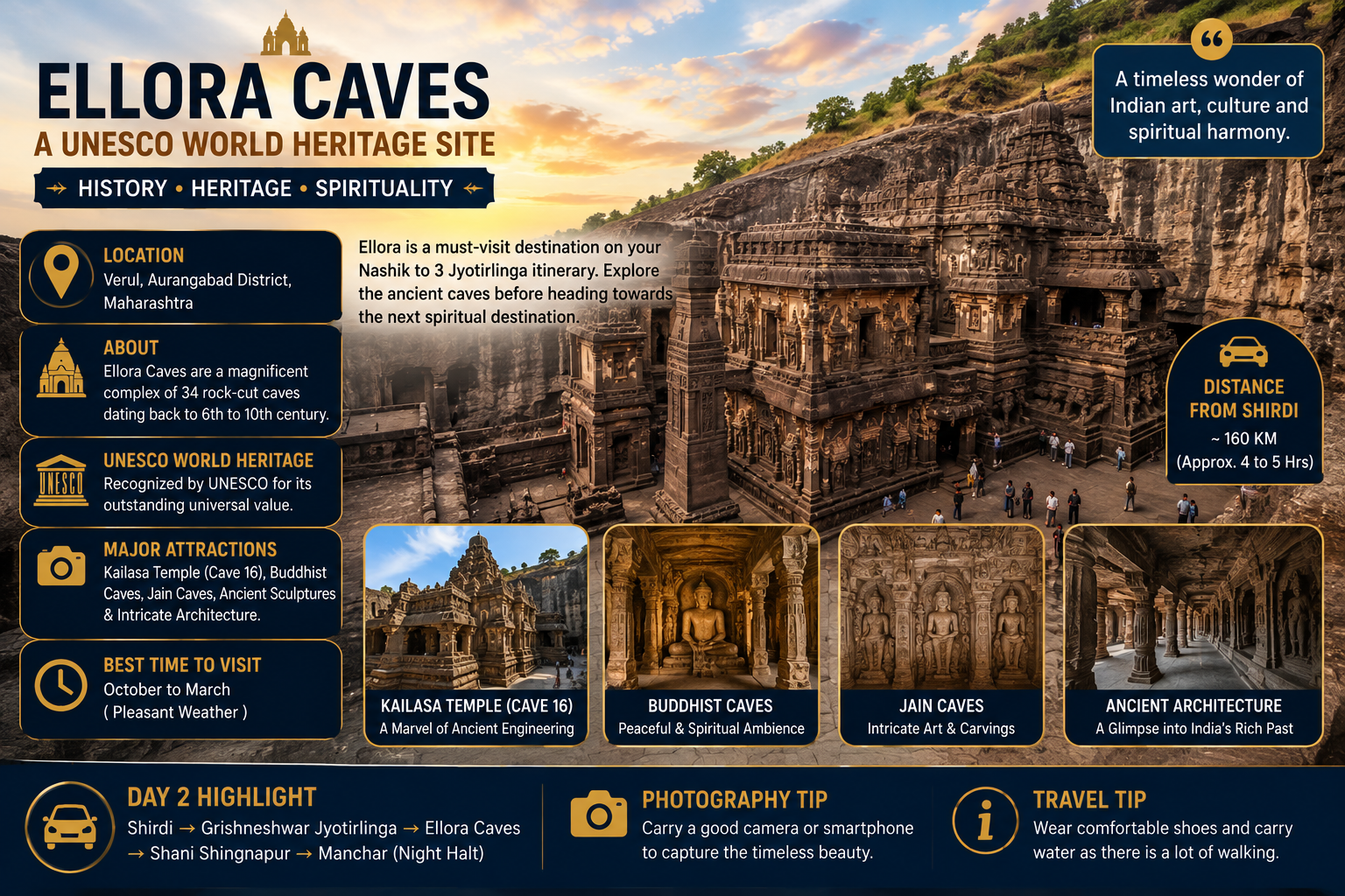 Shirdi Sai Baba Darshan and night halt during Nashik to 3 Jyotirlinga trip