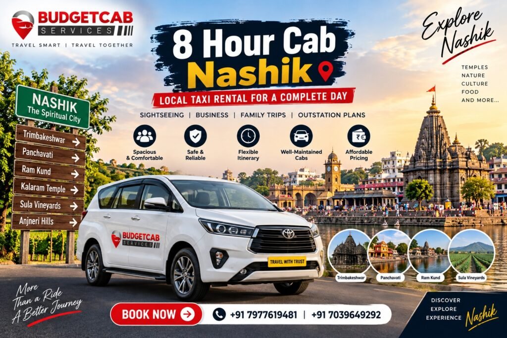 8 Hour Cab Nashik – Local Taxi Rental