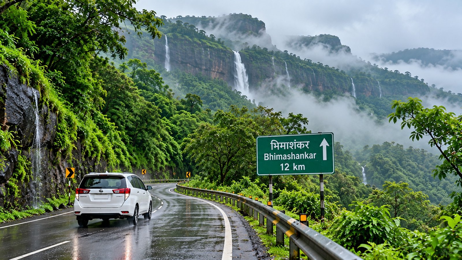 Bhimashankar monsoon road and Western Ghats