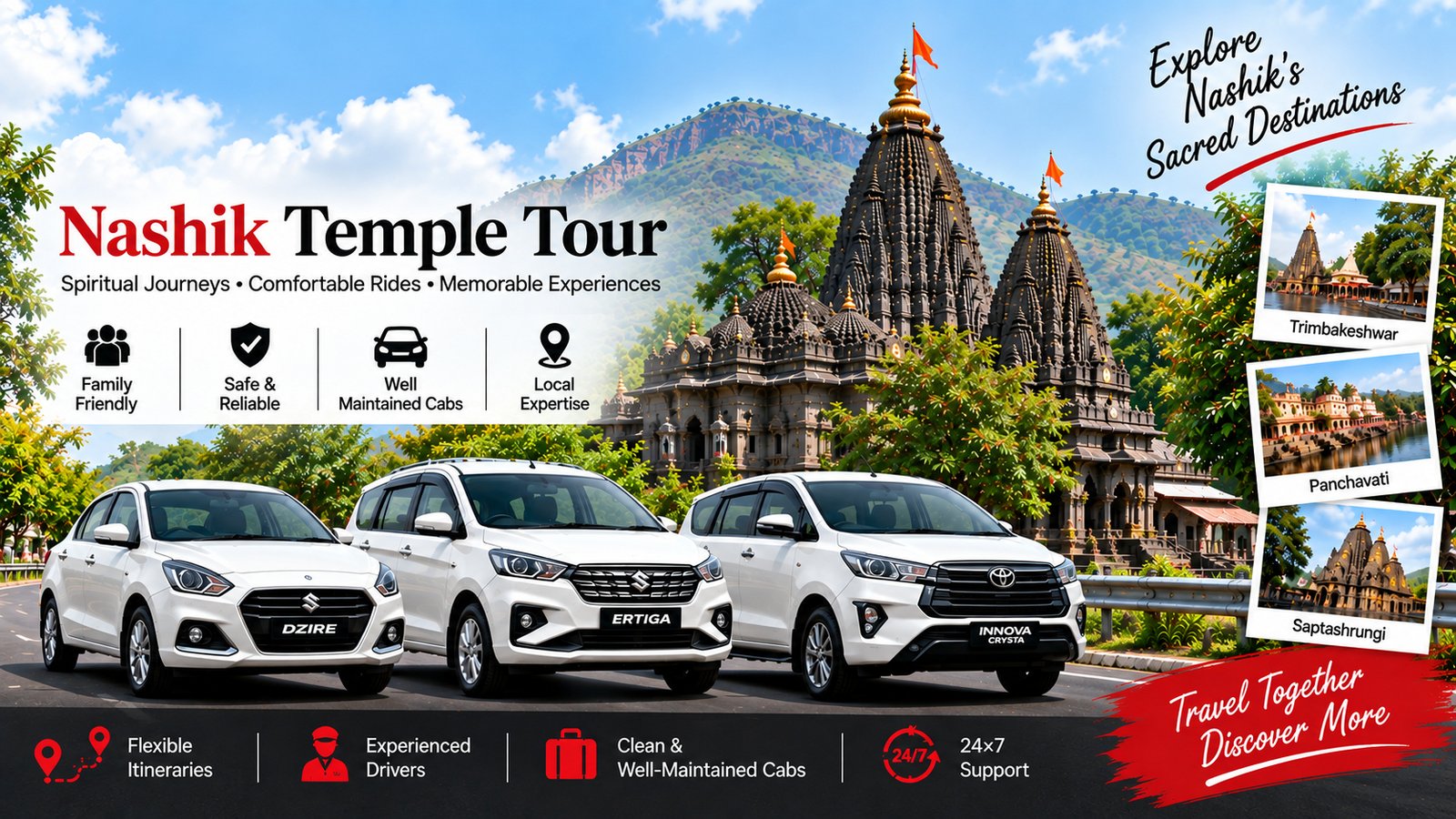 Budget Cab Services Nashik Temple Tour Cab