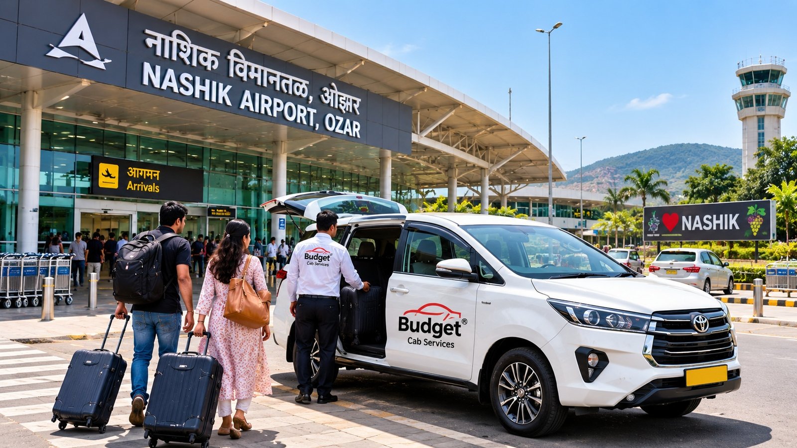 Nashik Airport cab service for Trimbakeshwar travel