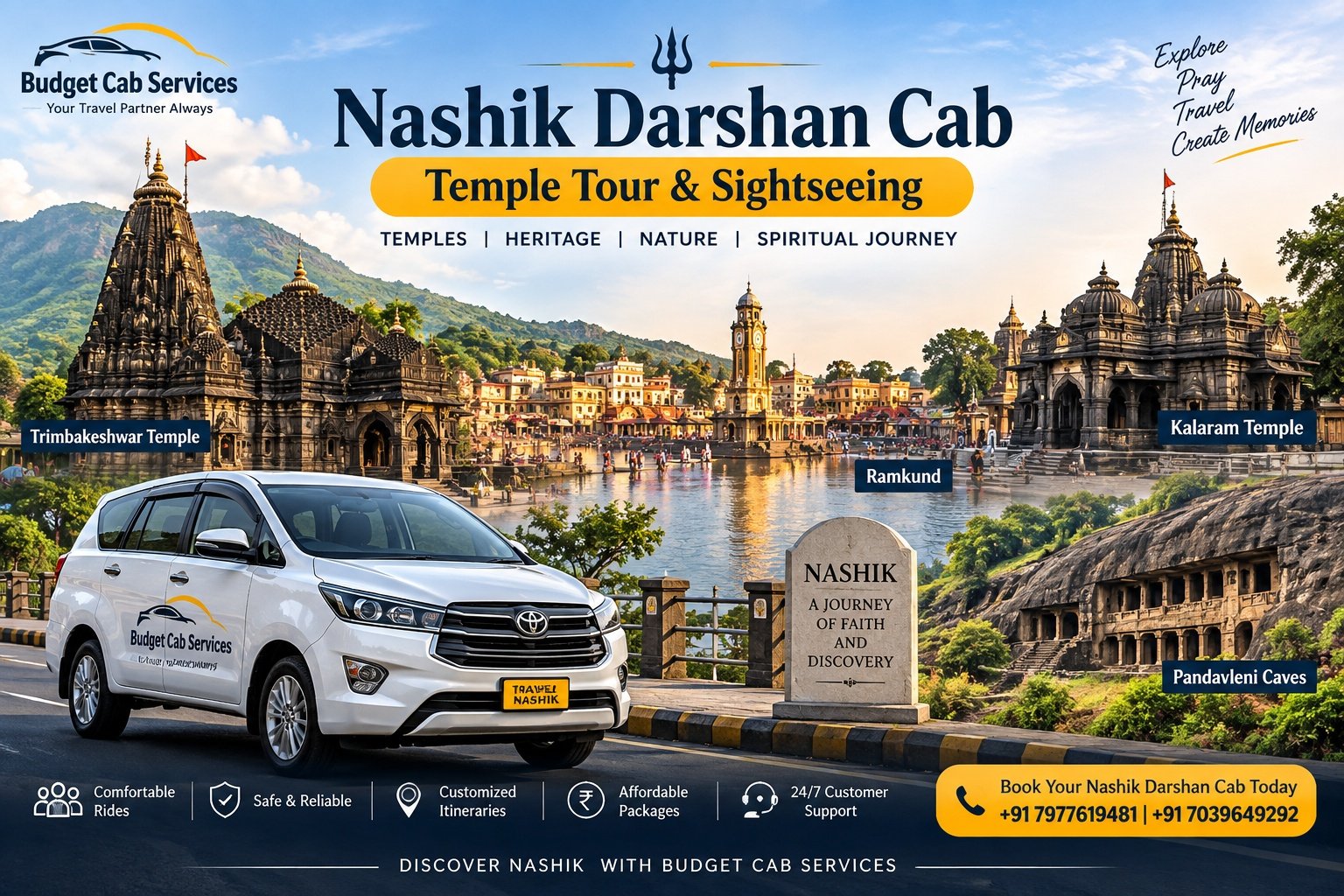 Nashik Darshan Cab for temple tour and sightseeing