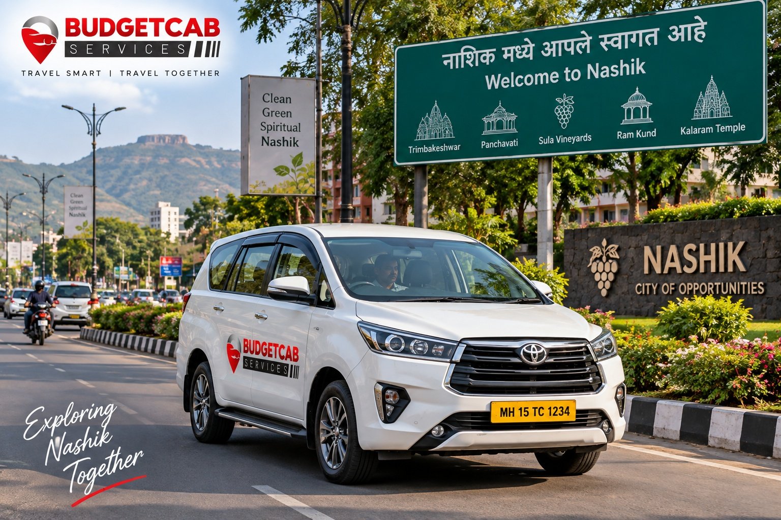 Nashik local cab for 8 hour sightseeing