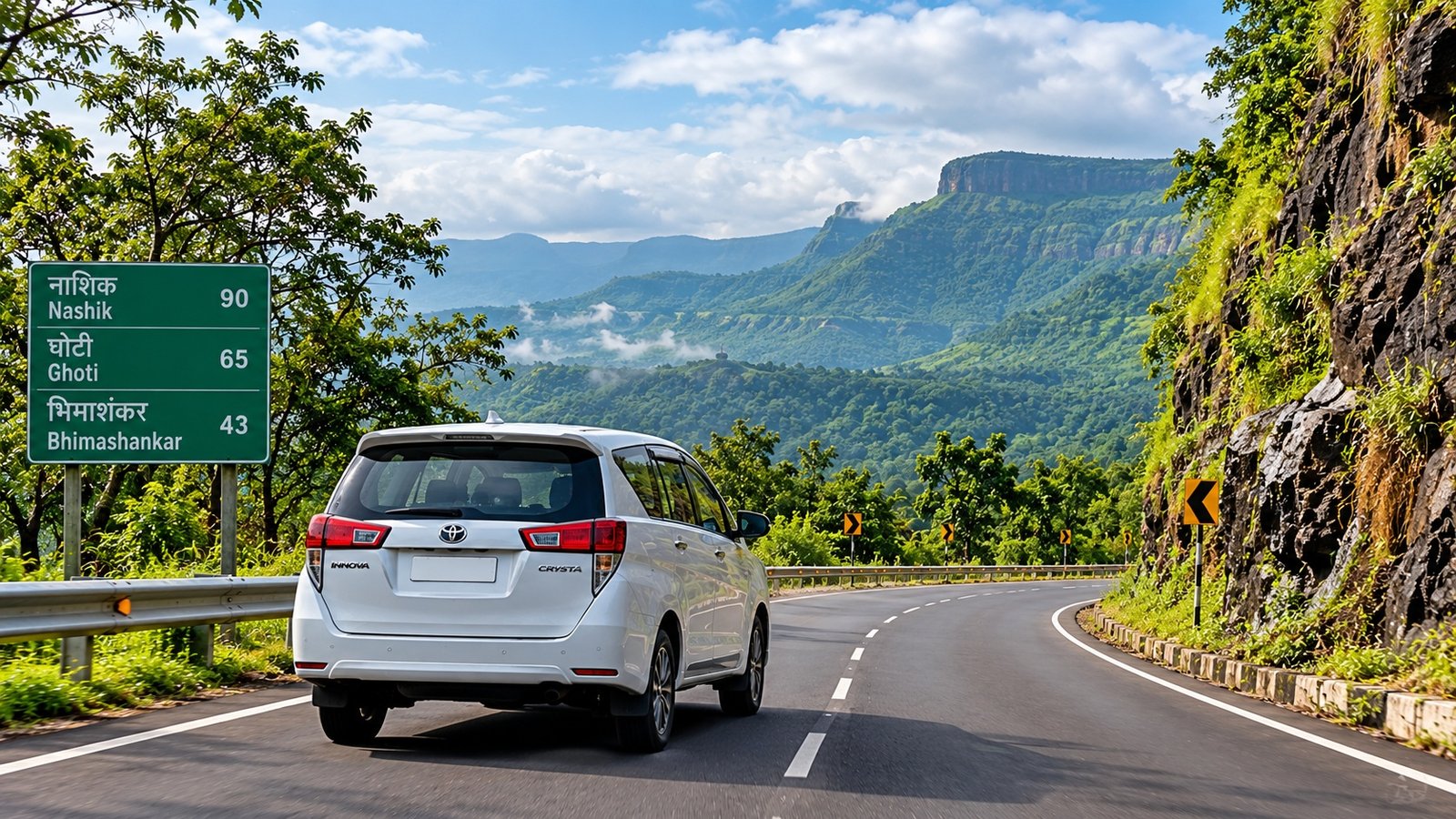 Nashik to Bhimashankar road journey by cab