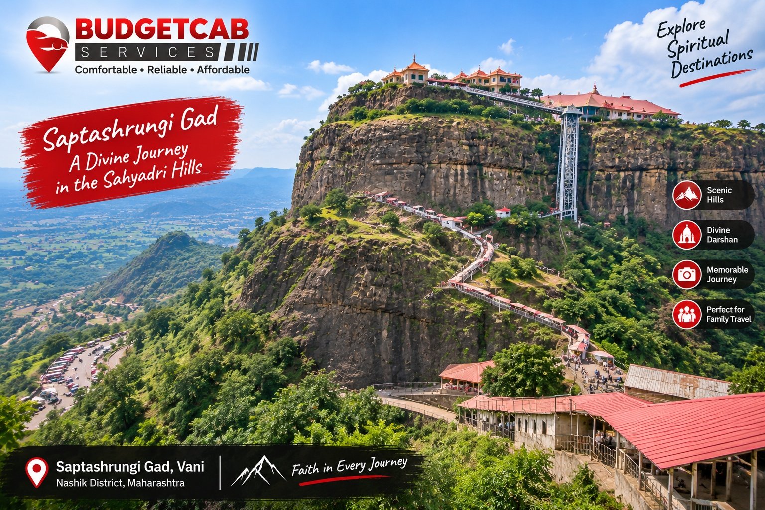 Saptashrungi Gad hill journey near Vani Nashik
