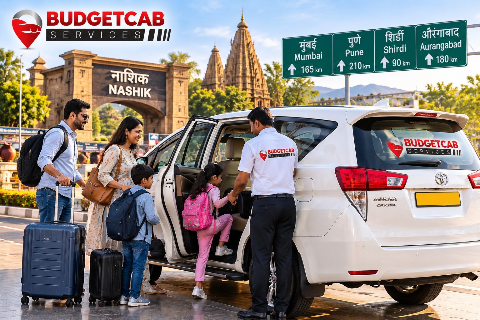 One Way Outstation Cab from Nashik for family travel