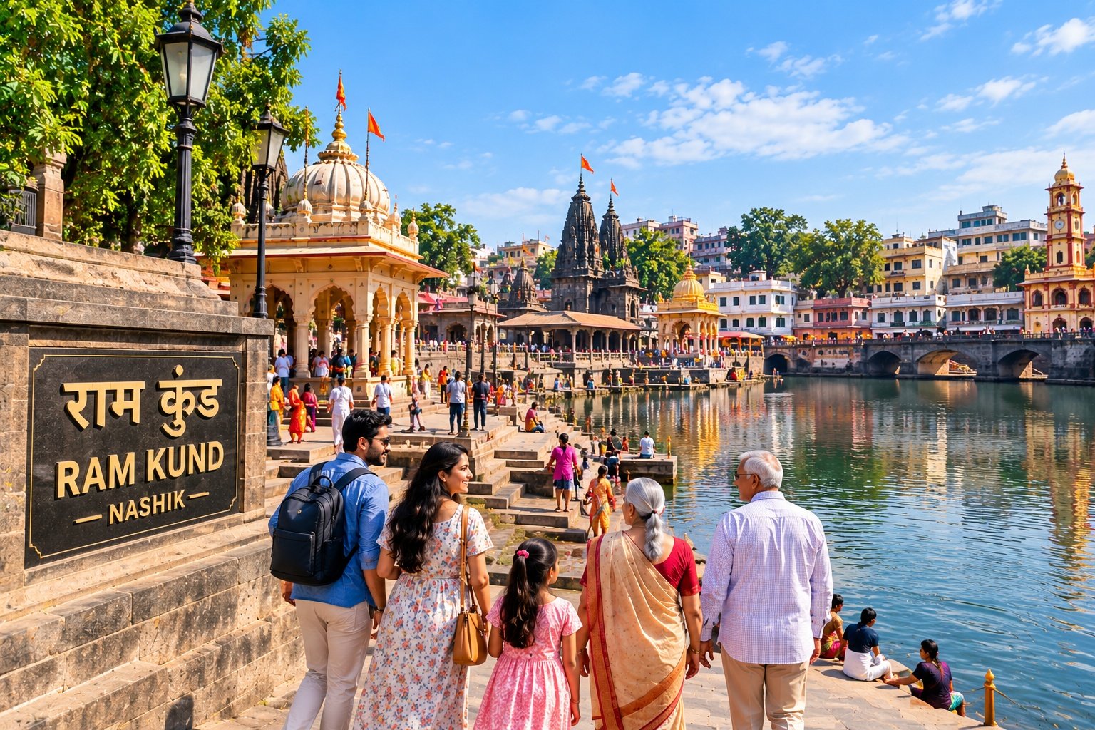 Ram Kund Nashik family sightseeing